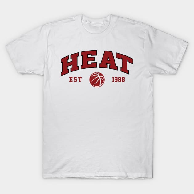 Heat Basketball T-Shirt by apparel-art72